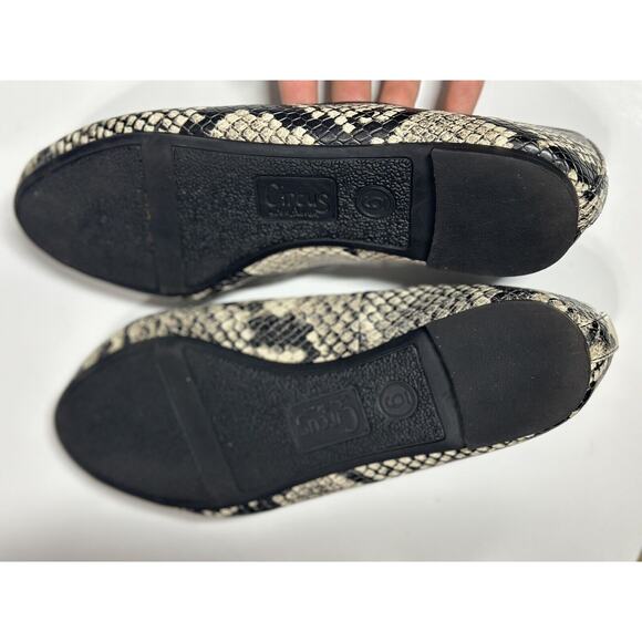 Circus by Sam Edelman Colleen Snake Print Skimmer Ballet Flats Size 6 EUC - Picture 12 of 14
